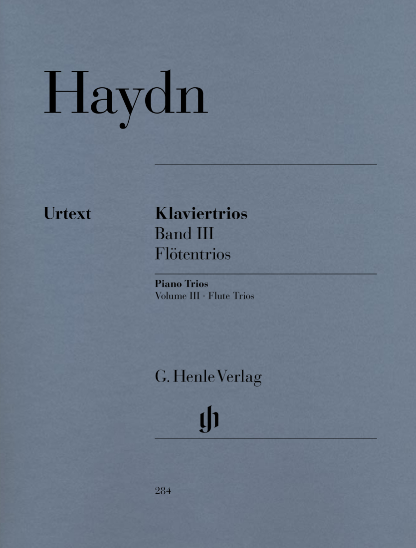 Piano Trios Volume III: Flute Trios - Haydn/Stockmeier - Flute/Cello/Piano - Score/Parts