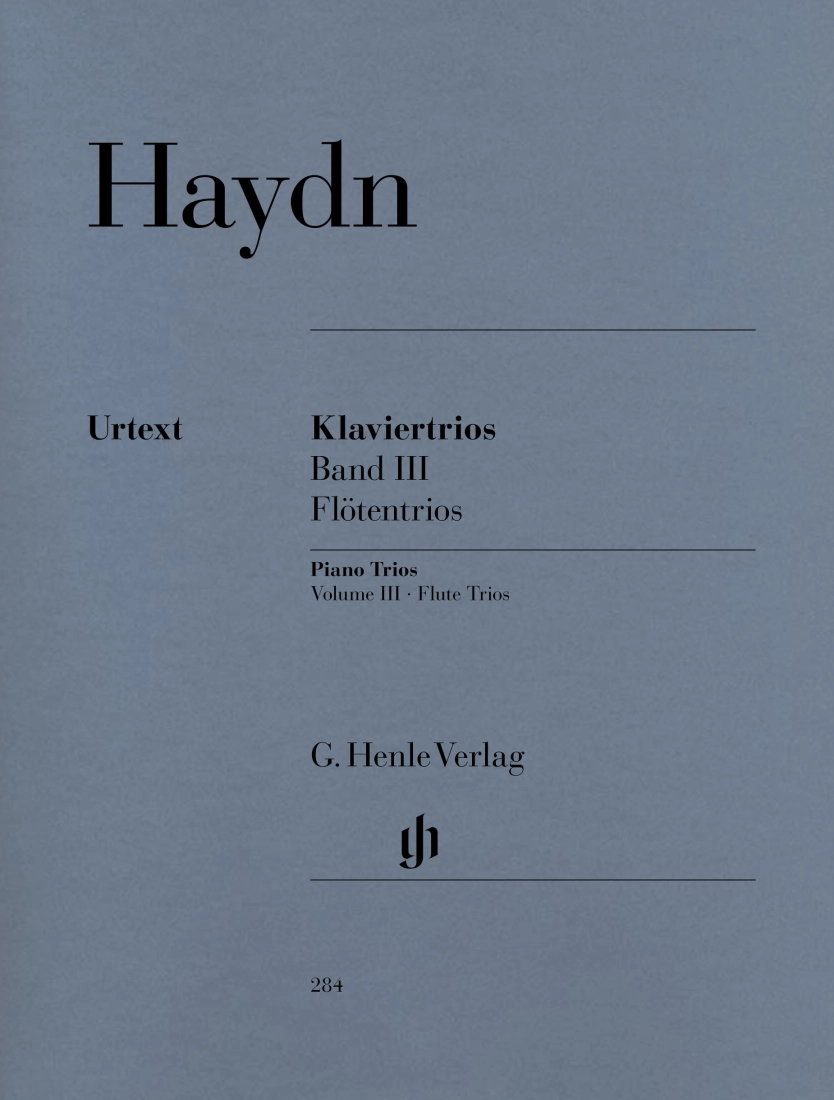 Piano Trios Volume III: Flute Trios - Haydn/Stockmeier - Flute/Cello/Piano - Score/Parts