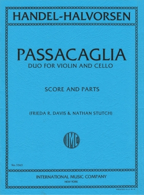 Passacaglia - Handel/Halvorsen /Davis/Stutch - Violin/Cello - Score/Parts