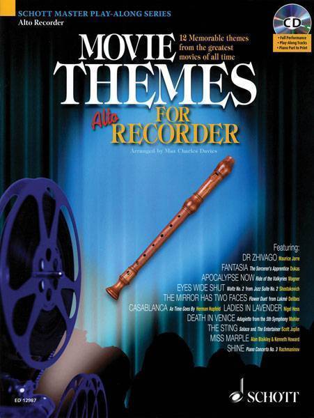 Movie Themes for Alto Recorder