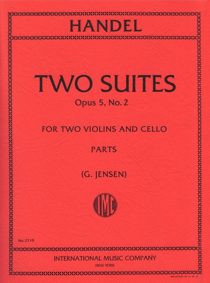 Two Suites, Op. 5 No. 2 - Handel/Jenson - String Trio - Parts Set