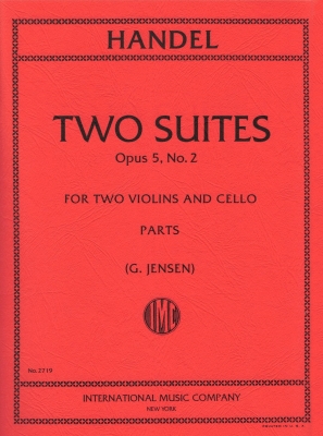 Two Suites, Op. 5 No. 2 - Handel/Jenson - String Trio - Parts Set