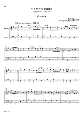 15 Duets for Violin and Cello - Latham - Violin/Cello - Book