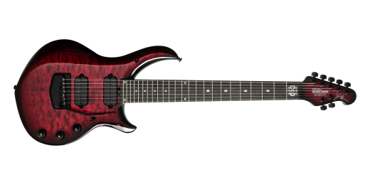 Ernie Ball Music Man - BFR Majesty 7-String Electric Guitar with Softshell Case - Red Nebula