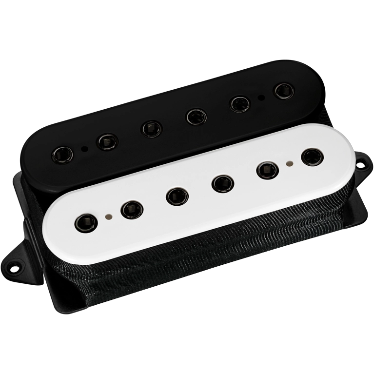 LiquiFire John Petrucci Signature Neck Humbucker - Black/White with Black Poles