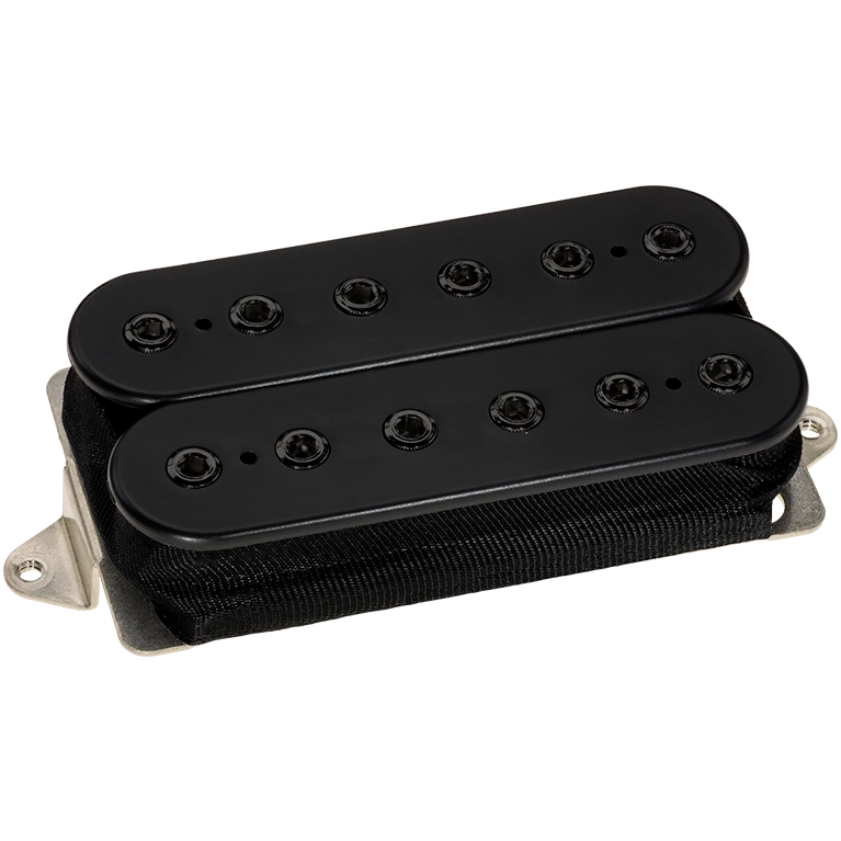 Dominion F-Spaced Humbucker Bridge Pickup - Black with Black Poles