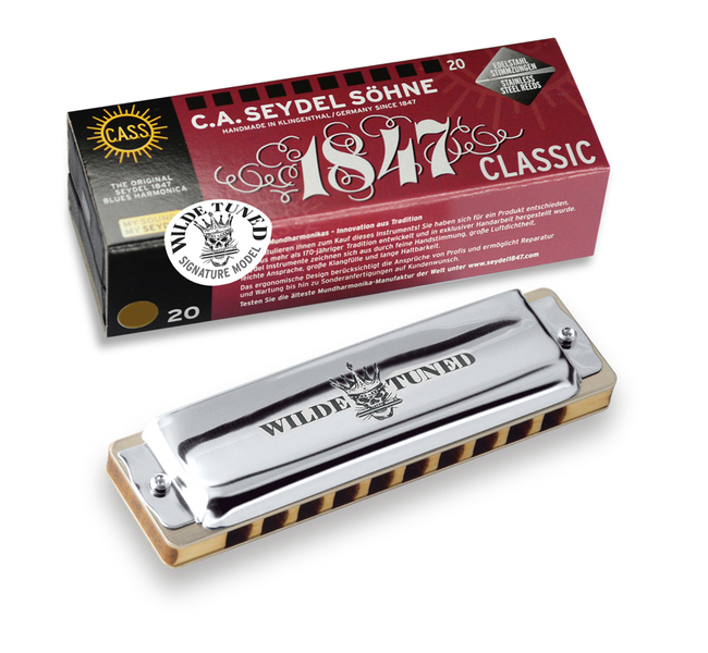 1847 Classic Harmonica with Wilde Rock Tuning - Key of A