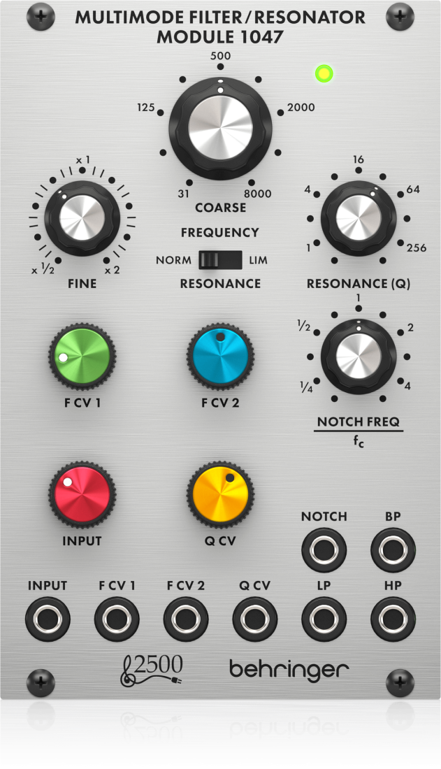 2500 Series 12dB State Variable Filter Module for Eurorack