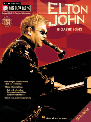 Elton John: Jazz Play-Along Volume 104 - Book/CD