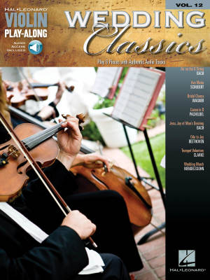 Wedding Classics: Violin Play-Along Volume 12 - Book/Audio Online