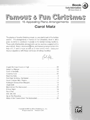 Famous & Fun Christmas, Book 4 - Matz - Piano - Book