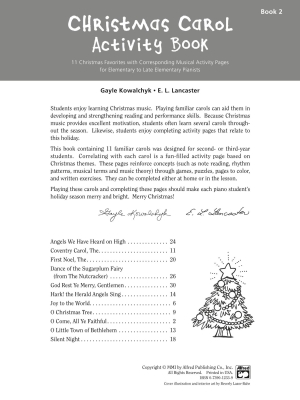 Christmas Carol Activity Book, Book 2 - Kowalchyk/Lancaster - Piano - Book