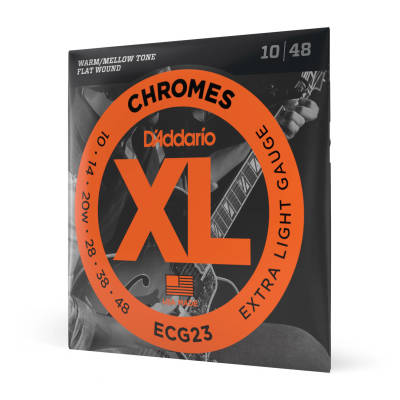 ECG23 - Chromes Flat Wound EXTRA LIGHT 10-48