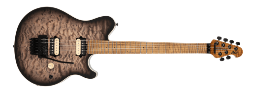 Ernie Ball Music Man - Axis Electric Guitar with Case - Charcoal Cloud Quilt