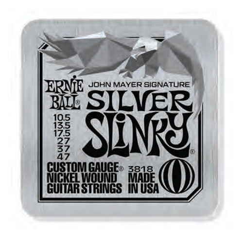 John Mayer Signature Silver Slinky Guitar Strings - 3-Pack