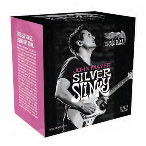 John Mayer Signature Silver Slinky Guitar Strings - 6-Pack