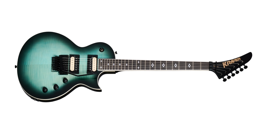 Assault Figured Electric Guitar with Gigbag - Caribbean Blue Perimeter