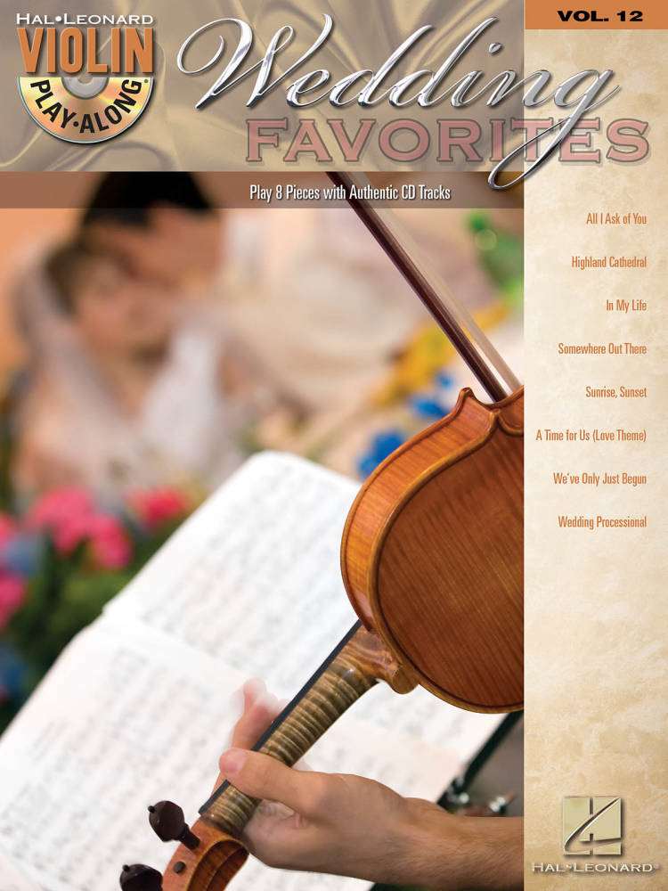 Wedding Favorites: Violin Play-Along Volume 13 - Book/CD
