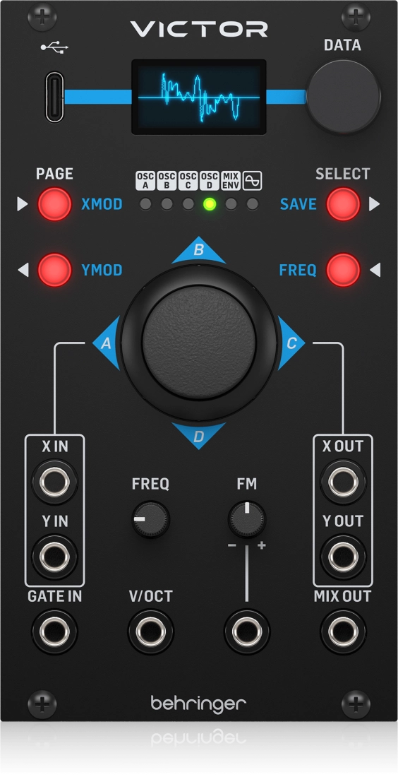 Quad Vector Morphing Oscillator Module for Eurorack