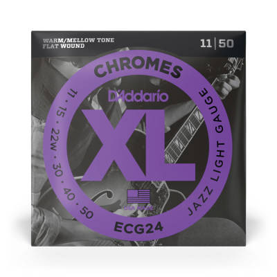 ECG24 - Chromes Flat Wound JAZZ LIGHT 11-50
