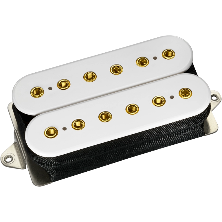 IGNO Bridge Humbucker F Spaced - White with Gold Poles