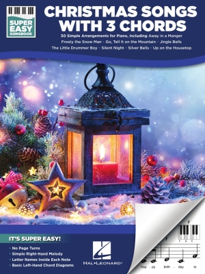 Hal Leonard - Christmas Songs with 3 Chords: Super Easy Songbook  - Easy Piano - Book