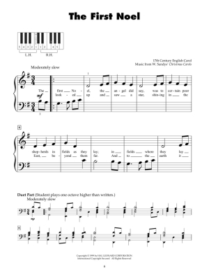 Christmas Carols - Five Finger Piano - Book