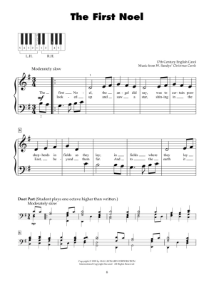 Christmas Carols - Five Finger Piano - Book