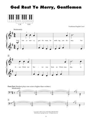 Christmas Carols - Five Finger Piano - Book