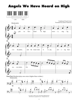 Christmas Carols - Five Finger Piano - Book