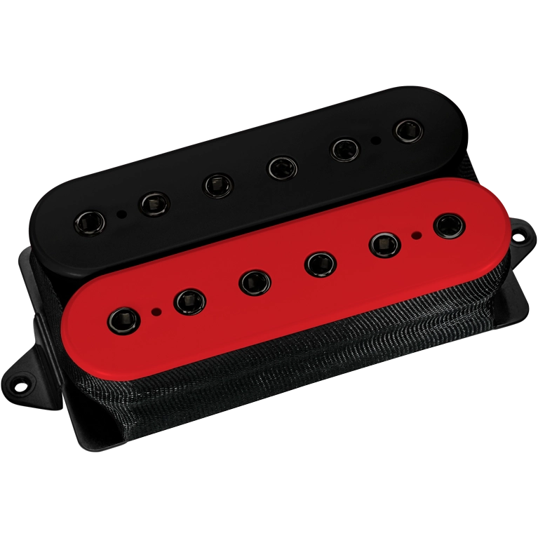 Titan Humbucker Neck Pickup - Black/Red with Black Poles