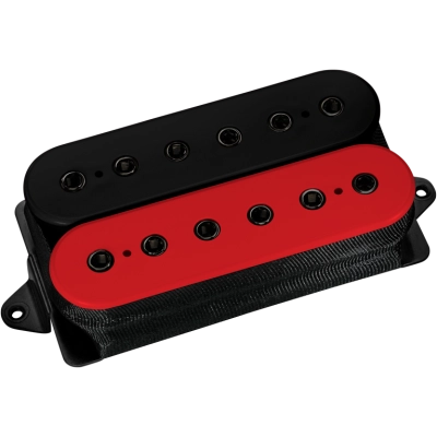 DiMarzio - Titan Humbucker Neck Pickup - Black/Red with Black Poles