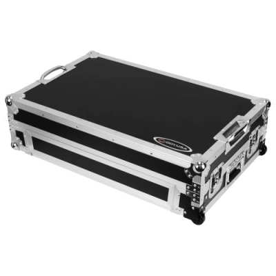 DDJ-REV5 1U Flight Case with Glide Style Laptop Platform and Corner Wheels