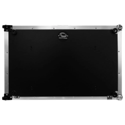 DDJ-REV5 1U Flight Case with Glide Style Laptop Platform and Corner Wheels