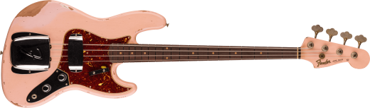 Fender Custom Shop - 1961 Jazz Bass Heavy Relic, 3A Rosewood Fingerboard - Super Faded Aged Shell Pink
