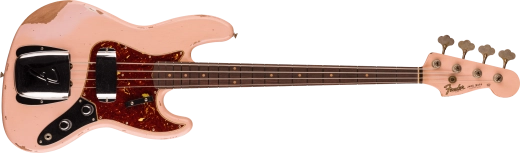 Fender Custom Shop - 1961 Jazz Bass Heavy Relic, 3A Rosewood Fingerboard - Super Faded Aged Shell Pink