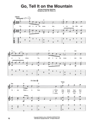 Fingerpicking Christmas - Guitar TAB - Book