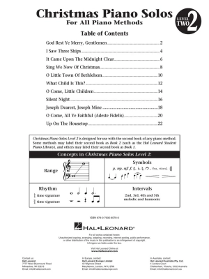 Christmas Piano Solos, Level 2: Hal Leonard Student Piano Library - Keveren/Rejino/Kern - Piano - Book