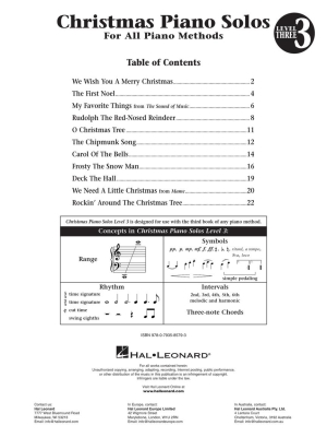 Christmas Piano Solos, Level 3: Hal Leonard Student Piano Library - Keveren/Rejino/Kern - Piano - Book