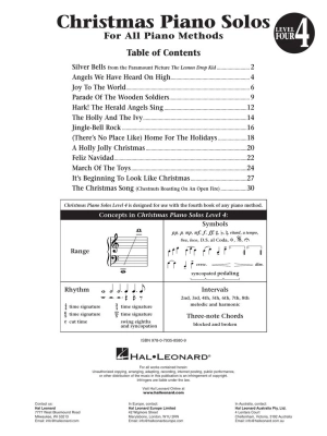 Christmas Piano Solos, Level 4: Hal Leonard Student Piano Library - Keveren/Rejino/Kern - Piano - Book