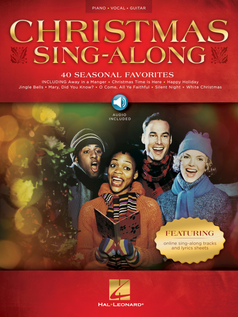 Christmas Sing-Along: 40 Seasonal Favorites - Piano/Vocal/Guitar - Book/Audio Online