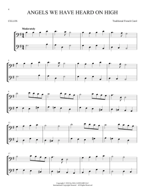 Christmas Carols for Two - Phillips - Cellos - Book