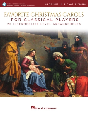 Favorite Christmas Carols for Classical Players - Clarinet/Piano - Book/Audio Online