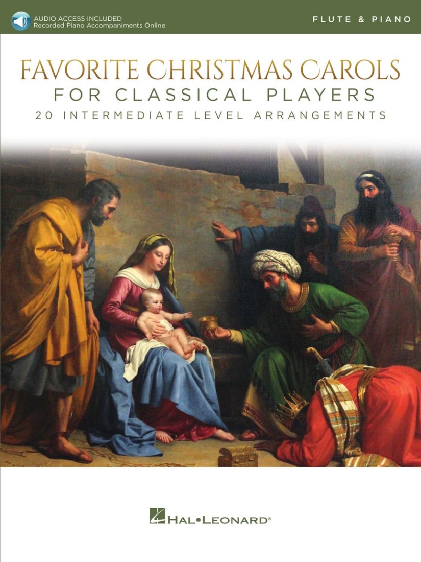 Favorite Christmas Carols for Classical Players - Flute/Piano - Book/Audio Online