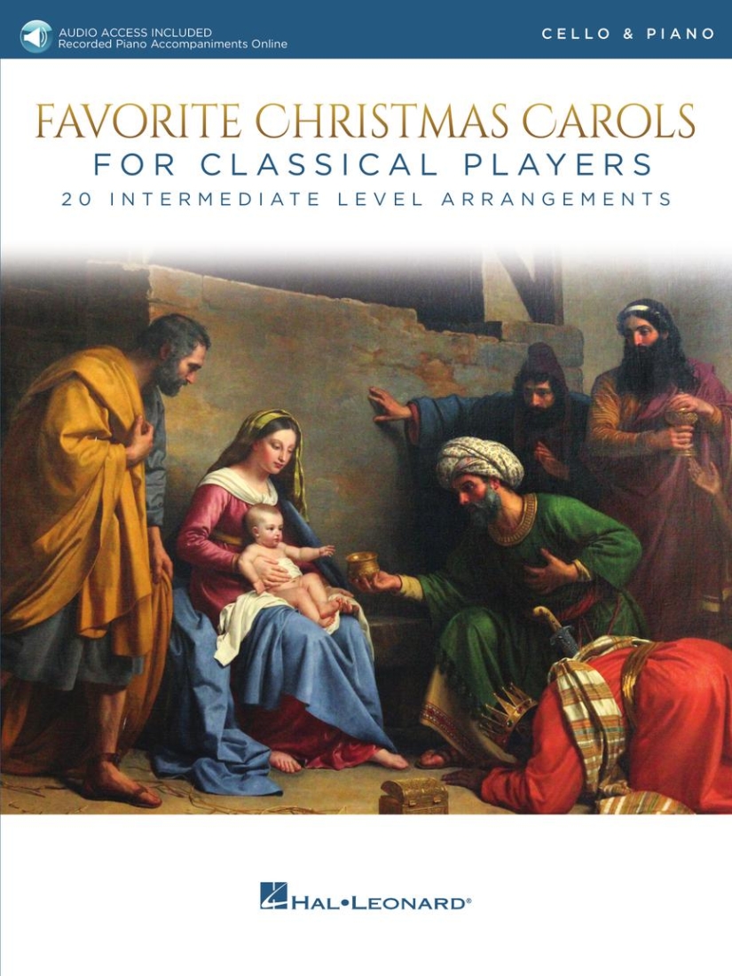 Favorite Christmas Carols for Classical Players - Cello/Piano - Book/Audio Online