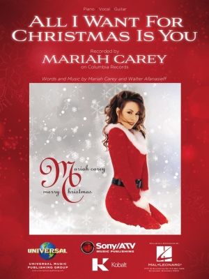 Hal Leonard - All I Want for Christmas Is You - Carey - Piano/Vocal/Guitar - Sheet Music