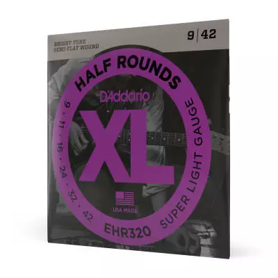 DAddario - EHR320 - Half Rounds SUPER LIGHT 09-42