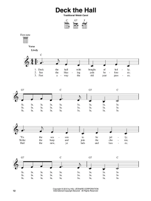 3-Chord Christmas Carols for Ukulele - Ukulele - Book