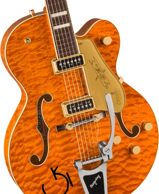 Limited Edition Quilt Classic Chet Atkins Hollow Body with Bigsby - Roundup Orange Stain Lacquer