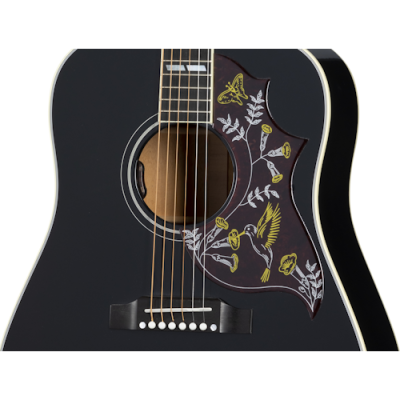 Hummingbird Standard Acoustic/Electric Guitar with Hardshell Case - Ebony